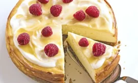 Luscious lemon baked cheesecake